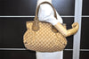 Authentic GUCCI Scarlett Tote Hand Bag GG Canvas Leather 269953 Brown 2697K