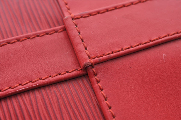 Authentic Louis Vuitton Epi Randonnee PM Shoulder Bag Red LV 2698I