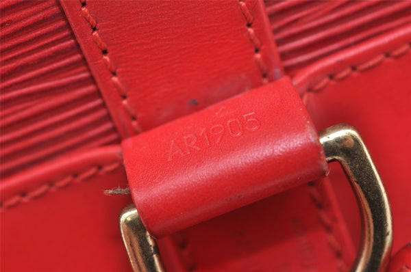 Authentic Louis Vuitton Epi Randonnee PM Shoulder Bag Red LV 2698I