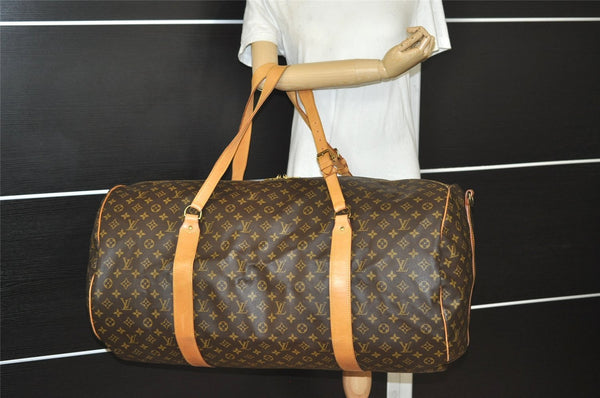 Authentic Louis Vuitton Monogram Sac Polochon 2Way Boston Bag M41222 LV 2699I