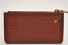 Authentic Louis Vuitton Epi Pochette Cles Coin Case Purse Brown M63803 LV 2700J