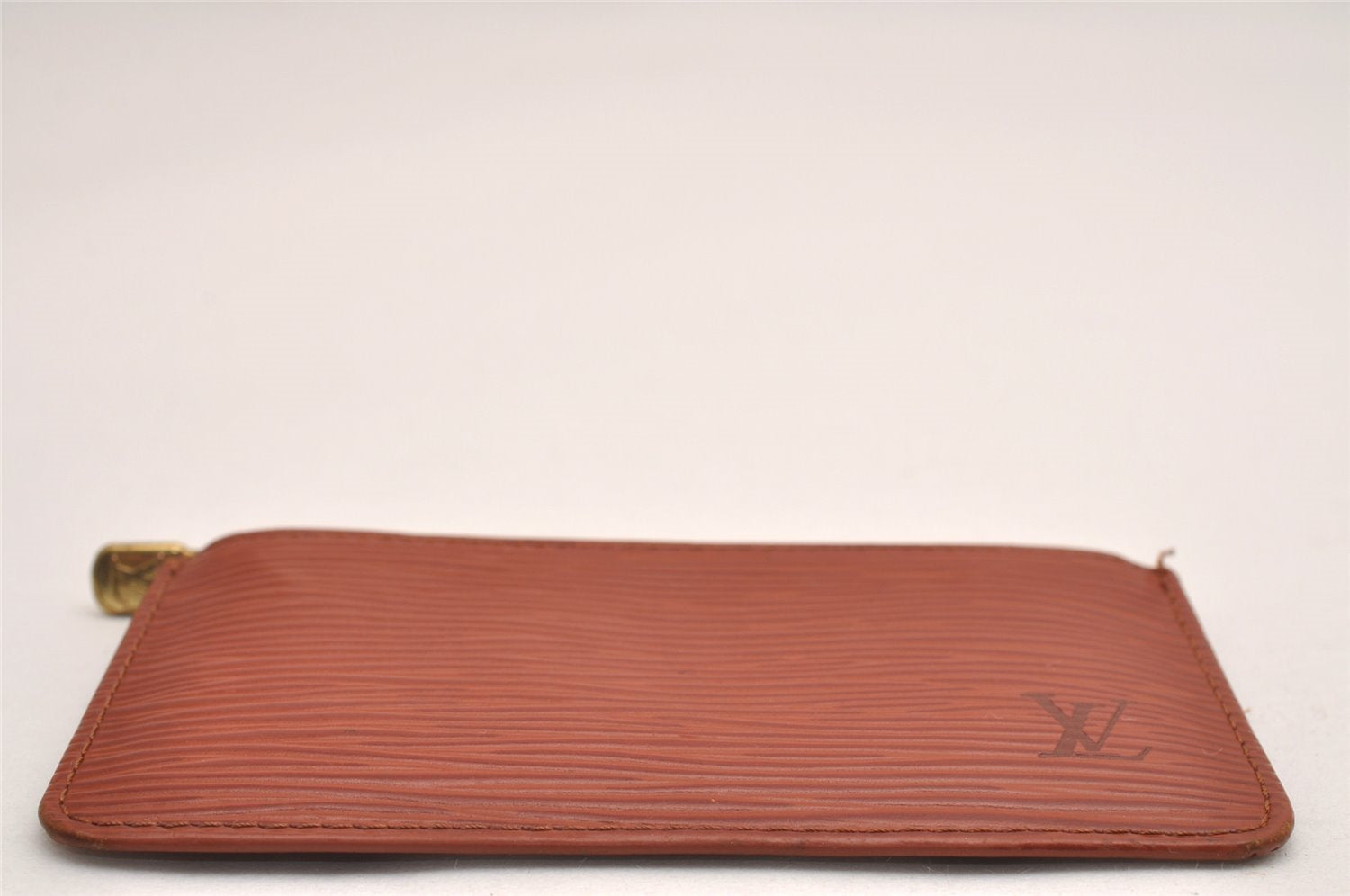 Authentic Louis Vuitton Epi Pochette Cles Coin Case Purse Brown M63803 LV 2700J