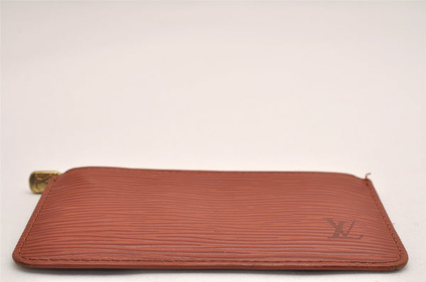 Authentic Louis Vuitton Epi Pochette Cles Coin Case Purse Brown M63803 LV 2700J