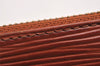 Authentic Louis Vuitton Epi Pochette Cles Coin Case Purse Brown M63803 LV 2700J