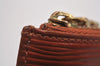 Authentic Louis Vuitton Epi Pochette Cles Coin Case Purse Brown M63803 LV 2700J