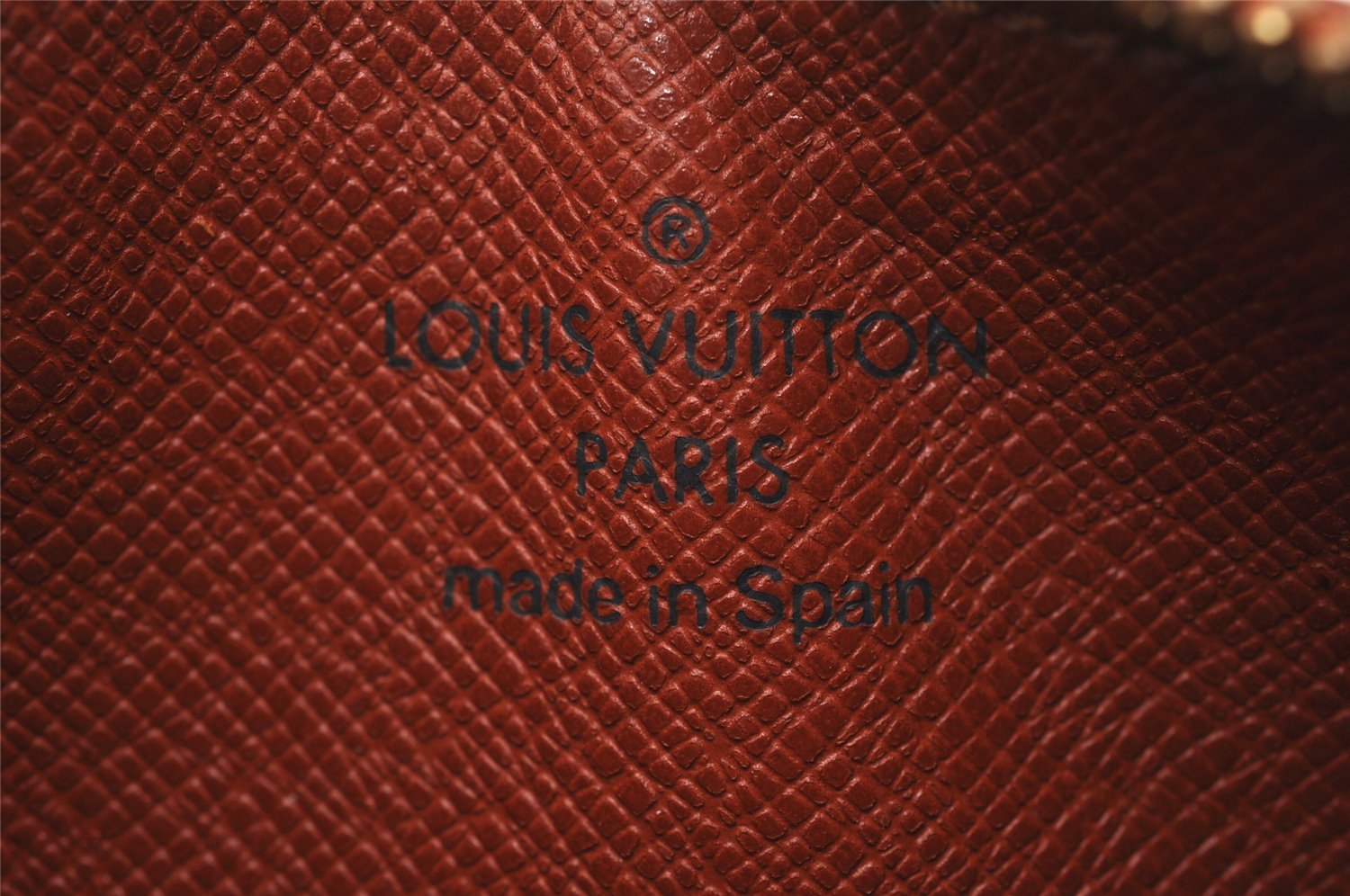 Authentic Louis Vuitton Epi Pochette Cles Coin Case Purse Brown M63803 LV 2700J