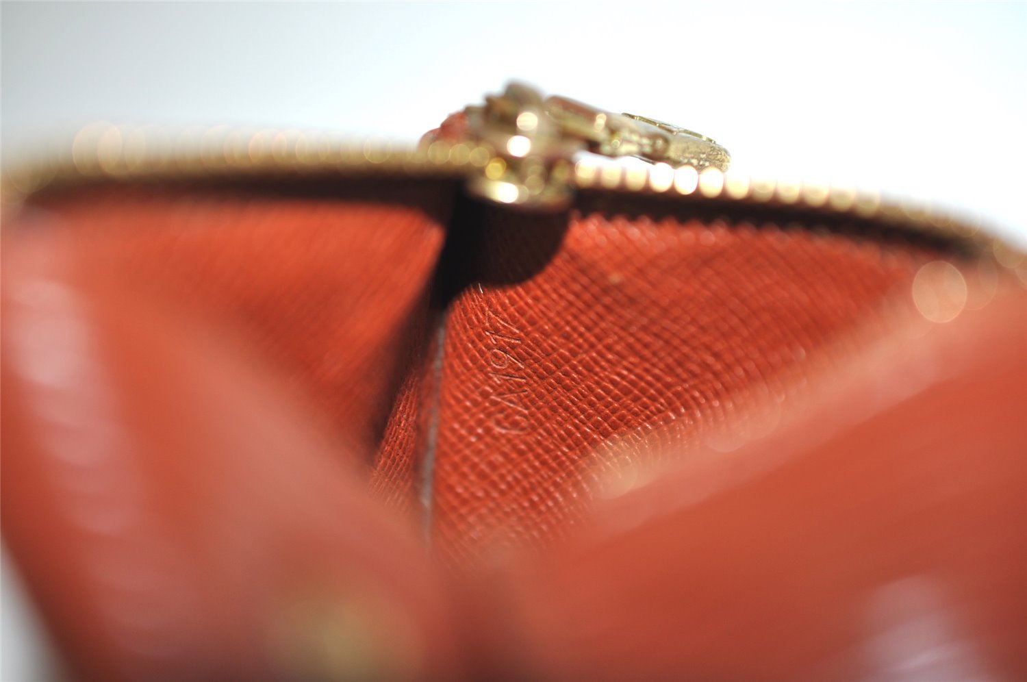 Authentic Louis Vuitton Epi Pochette Cles Coin Case Purse Brown M63803 LV 2700J