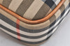 Authentic BURBERRY Nova Check Shoulder Cross Body Bag Canvas Leather Beige 2700K