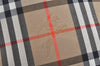 Authentic BURBERRY Nova Check Shoulder Cross Body Bag Canvas Leather Beige 2700K