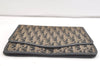 Authentic Christian Dior Trotter Clutch Bag Purse Canvas Leather Black 2701K