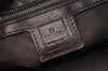 Authentic FENDI Zucca Mamma Baguette Shoulder Bag Canvas Leather Brown 2702I