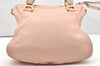 Authentic Chloe Vintage Marcie Leather Shoulder Hand Bag Purse Pink 2702K