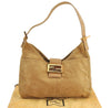 Authentic FENDI Vintage Shoulder Hand Bag Purse Suede Leather Beige 2703K