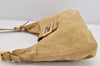 Authentic FENDI Vintage Shoulder Hand Bag Purse Suede Leather Beige 2703K