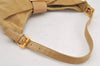 Authentic FENDI Vintage Shoulder Hand Bag Purse Suede Leather Beige 2703K