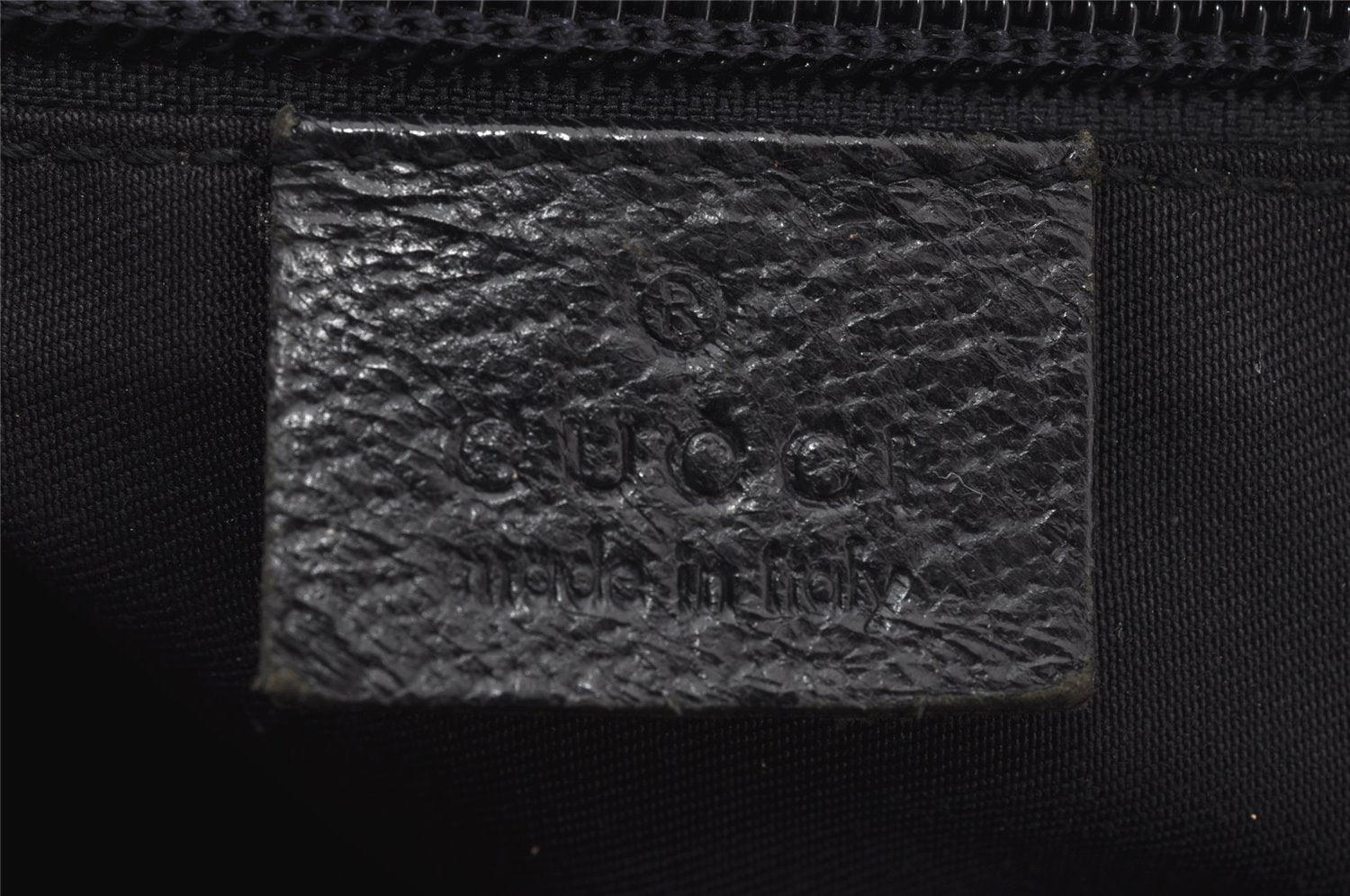Authentic GUCCI Sherry Line Tote Bag GG Canvas Leather 131230 Navy Blue 2704J
