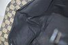 Authentic GUCCI Sherry Line Tote Bag GG Canvas Leather 131230 Navy Blue 2704J
