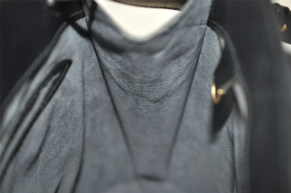 Authentic Louis Vuitton Epi Cluny Shoulder Bag Purse Black M52252 LV 2705I