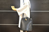 Authentic Louis Vuitton Epi Cluny Shoulder Bag Purse Black M52252 LV 2705I