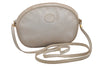 Authentic GUCCI Vintage Shoulder Cross Body Bag Purse Leather White 2706J