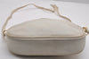 Authentic GUCCI Vintage Shoulder Cross Body Bag Purse Leather White 2706J