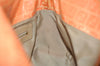 Authentic FENDI Zucchino Shoulder Hand Bag Purse PVC Leather Orange 2706K