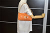 Authentic FENDI Zucchino Shoulder Hand Bag Purse PVC Leather Orange 2706K