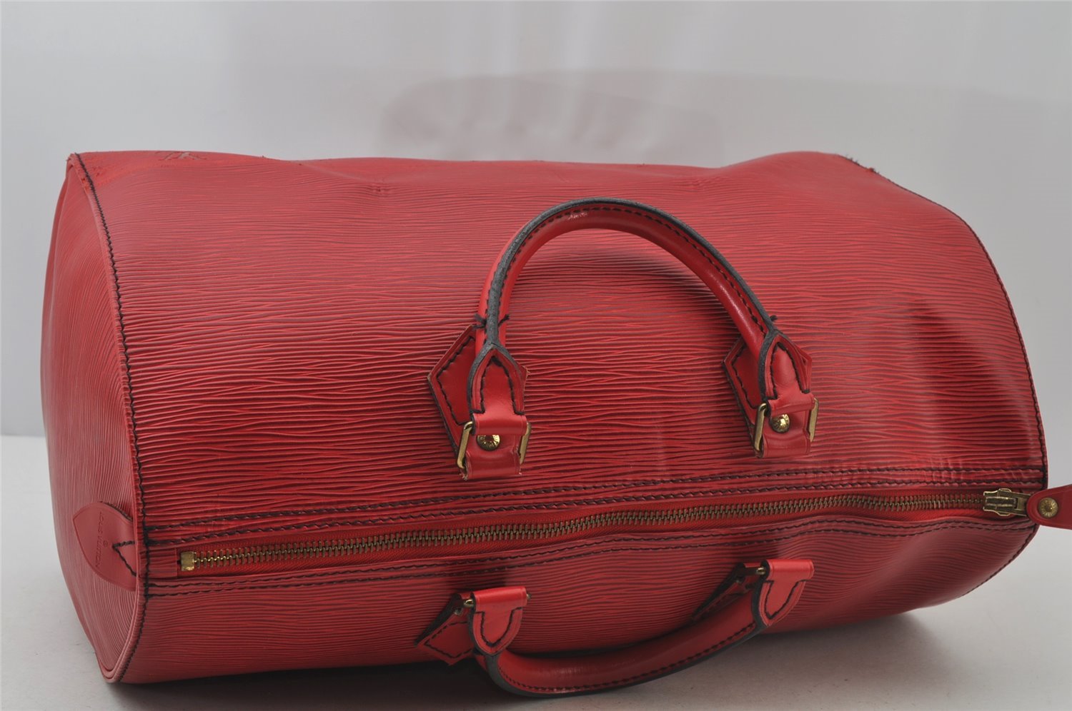 Authentic Louis Vuitton Epi Speedy 35 Hand Boston Bag Red M42997 LV 2708J