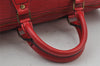 Authentic Louis Vuitton Epi Speedy 35 Hand Boston Bag Red M42997 LV 2708J
