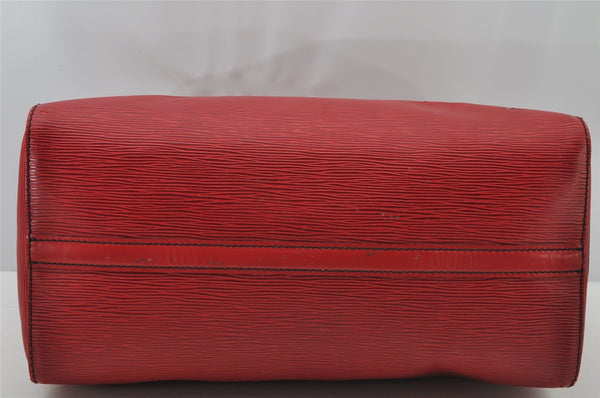 Authentic Louis Vuitton Epi Speedy 35 Hand Boston Bag Red M42997 LV 2708J