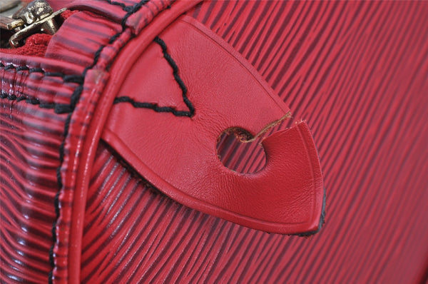 Authentic Louis Vuitton Epi Speedy 35 Hand Boston Bag Red M42997 LV 2708J