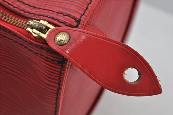 Authentic Louis Vuitton Epi Speedy 35 Hand Boston Bag Red M42997 LV 2708J