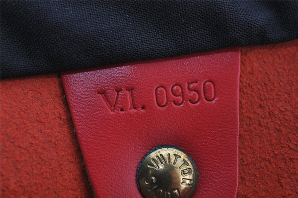 Authentic Louis Vuitton Epi Speedy 35 Hand Boston Bag Red M42997 LV 2708J