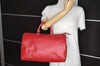 Authentic Louis Vuitton Epi Speedy 35 Hand Boston Bag Red M42997 LV 2708J