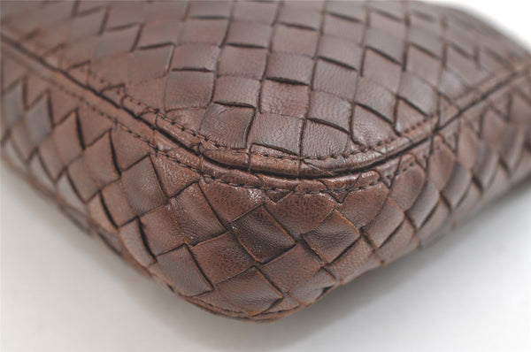 Authentic BOTTEGA VENETA Intrecciato Leather Shoulder Hand Bag Purse Brown 2708K