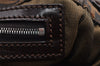 Authentic FENDI Zucca Vintage Shoulder Bag Purse Canvas Leather Brown 2709I