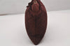 Authentic BOTTEGA VENETA Vintage Suede Hand Bag Purse Bordeaux Red 2709J