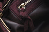 Authentic BOTTEGA VENETA Vintage Suede Hand Bag Purse Bordeaux Red 2709J