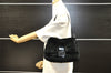 Authentic FENDI Mamma Baguette Shoulder Hand Bag Unborn Calf Leather Black 2710I