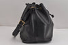 Authentic Louis Vuitton Epi Petit Noe Shoulder Drawstring Bag M59012 Black 2710J