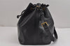 Authentic Louis Vuitton Epi Petit Noe Shoulder Drawstring Bag M59012 Black 2710J