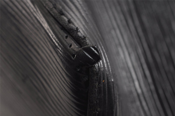 Authentic Louis Vuitton Epi Petit Noe Shoulder Drawstring Bag M59012 Black 2710J