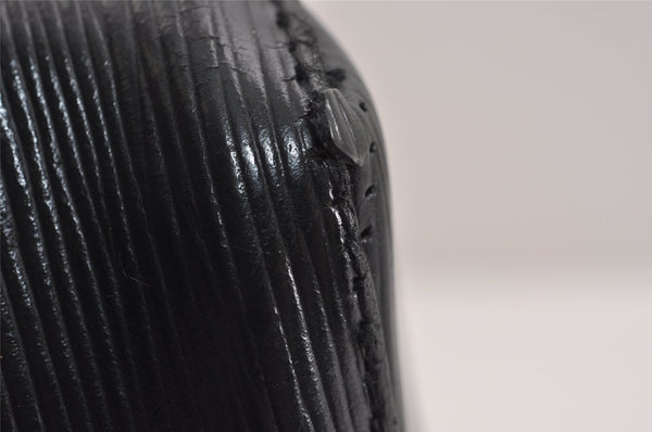 Authentic Louis Vuitton Epi Petit Noe Shoulder Drawstring Bag M59012 Black 2710J