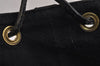 Authentic Louis Vuitton Epi Petit Noe Shoulder Drawstring Bag M59012 Black 2710J