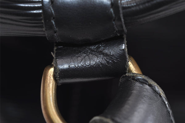 Authentic Louis Vuitton Epi Petit Noe Shoulder Drawstring Bag M59012 Black 2710J