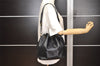 Authentic Louis Vuitton Epi Petit Noe Shoulder Drawstring Bag M59012 Black 2710J