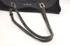 Authentic PRADA Vintage Nylon Tessuto Leather Shoulder Tote Bag Black 2711K