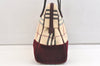 Authentic BURBERRY Nova Check Shoulder Tote Bag Canvas Leather Beige 2714K