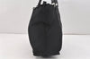 Authentic PRADA Nylon Tessuto Saffiano Leather Shoulder Tote Bag Black 2715K