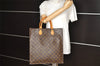 Authentic Louis Vuitton Monogram Sac Plat Hand Tote Bag M51140 LV 2716I